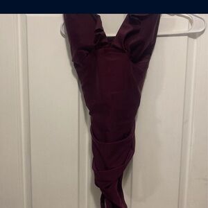 Kona sol color maroon SIZE XL bathing suit cross back